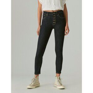 Lucky Brand Womens Bridgette High Rise Skinny Jeans Exposed Button Fly size 4 27